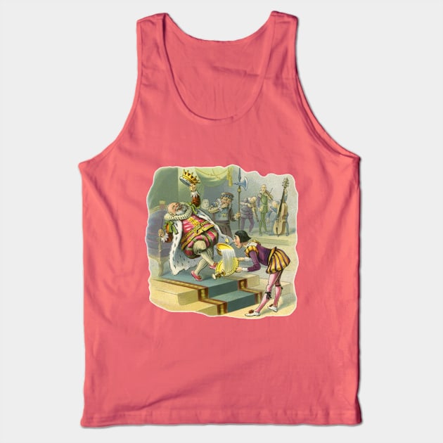 Vintage Old King Cole Nursery Rhyme Tank Top by MasterpieceCafe